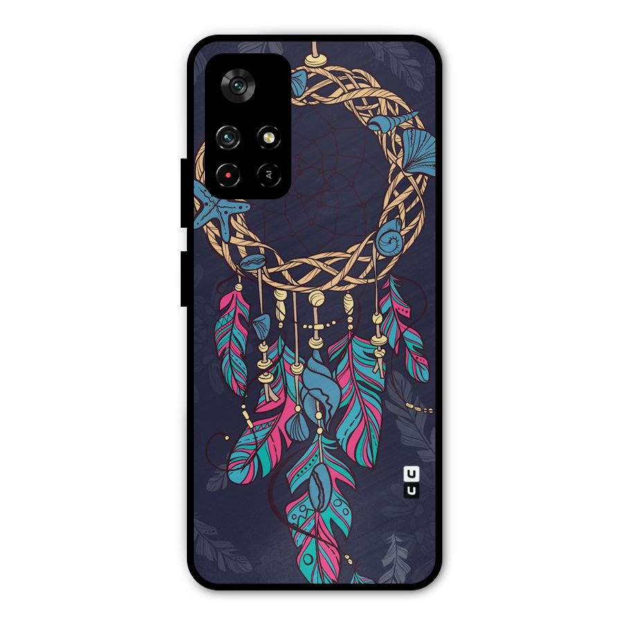 Animated Dream Catcher Metal Back Case for Poco M4 Pro 5G
