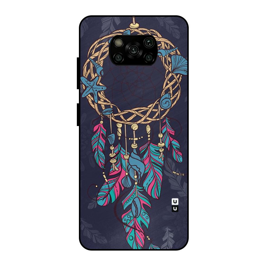 Animated Dream Catcher Metal Back Case for Poco X3