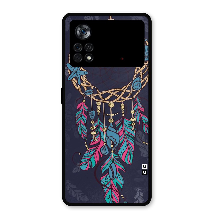 Animated Dream Catcher Metal Back Case for Poco X4 Pro 5G
