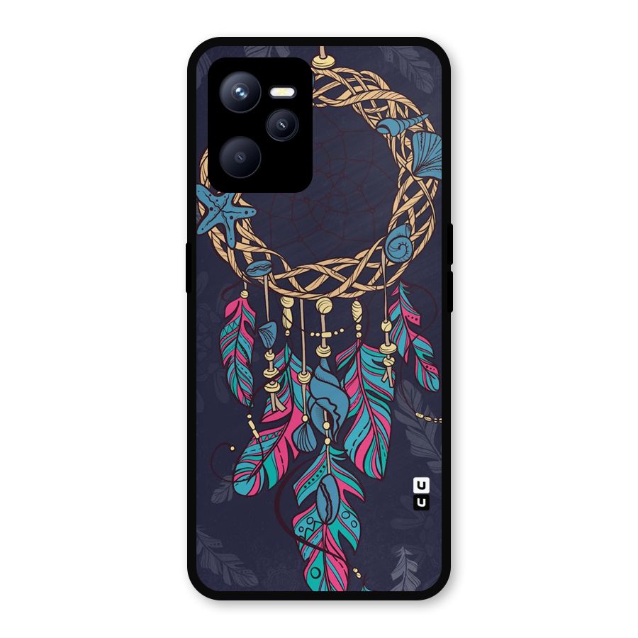 Animated Dream Catcher Metal Back Case for Realme C35