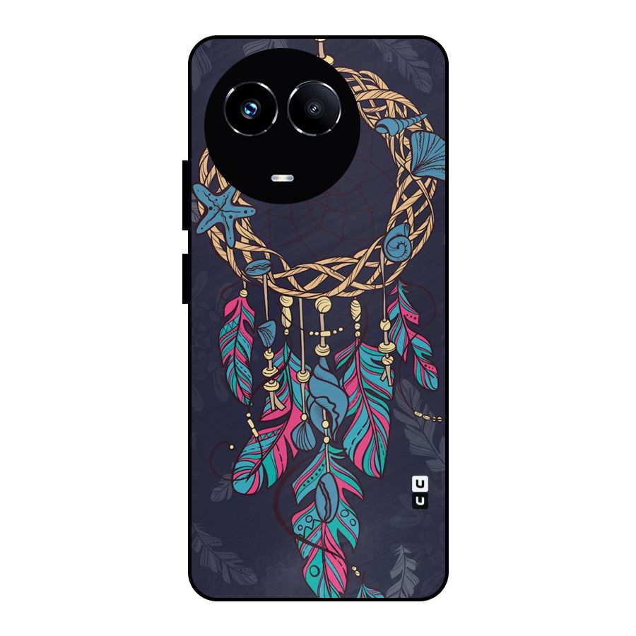 Animated Dream Catcher Metal Back Case for Realme Narzo 60X