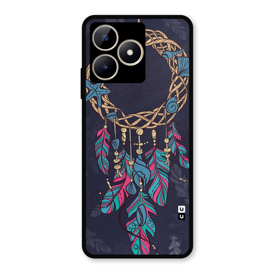 Animated Dream Catcher Metal Back Case for Realme Narzo N53