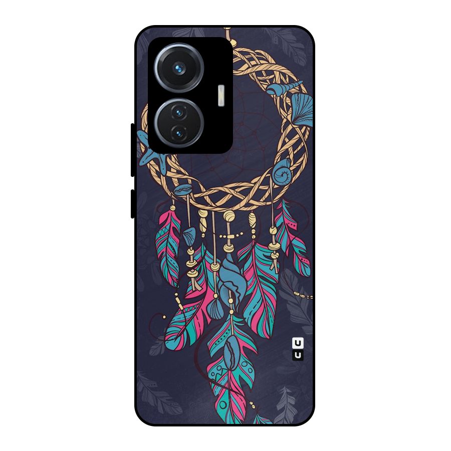 Animated Dream Catcher Metal Back Case for Vivo T1 44W