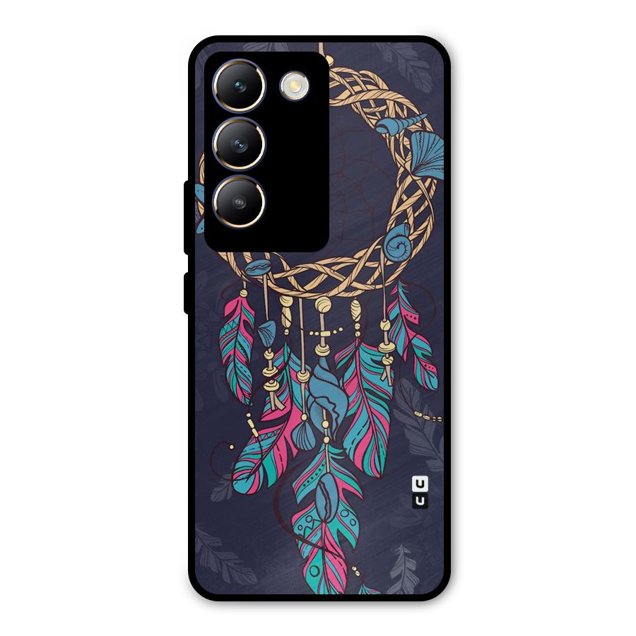 Animated Dream Catcher Metal Back Case for Vivo T3 5G