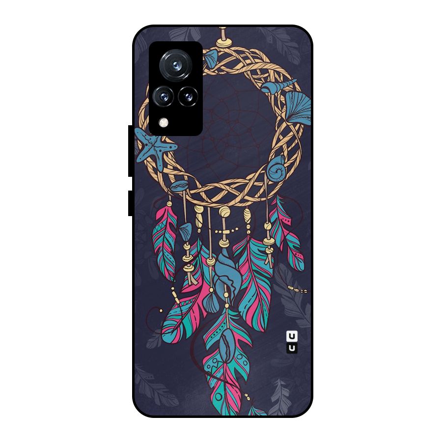 Animated Dream Catcher Metal Back Case for Vivo V21 5G