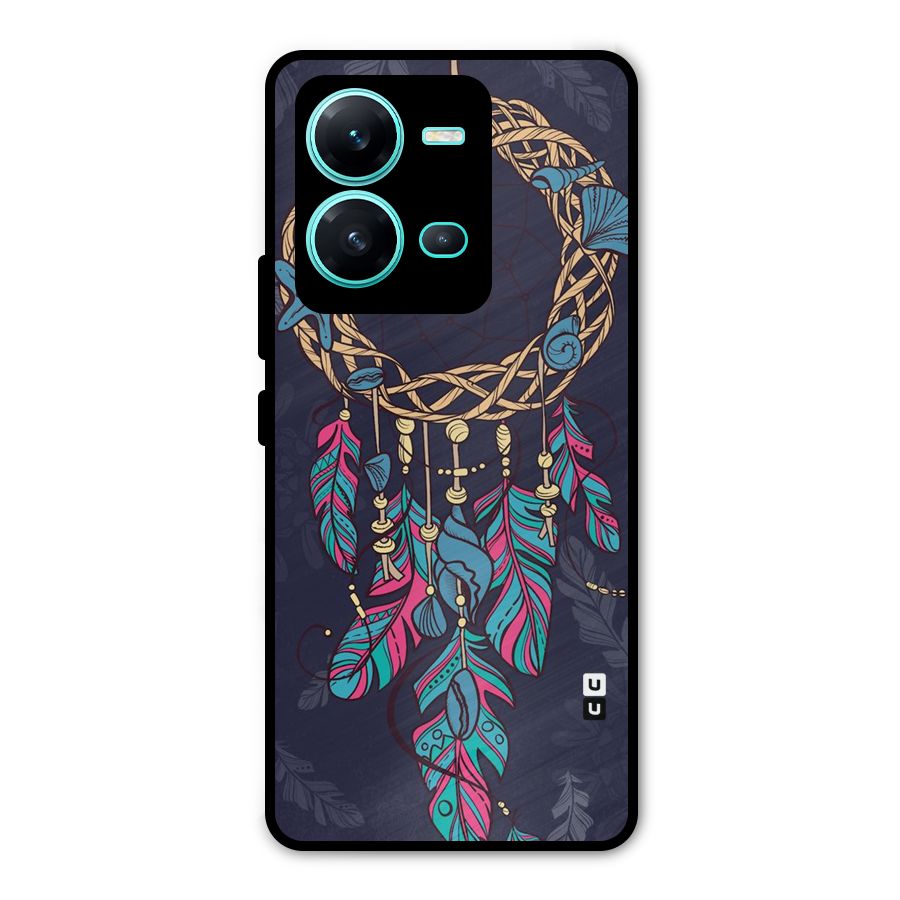Animated Dream Catcher Metal Back Case for Vivo V25