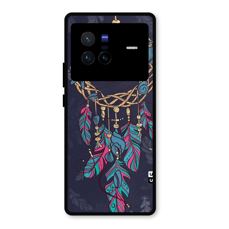 Animated Dream Catcher Metal Back Case for Vivo X80