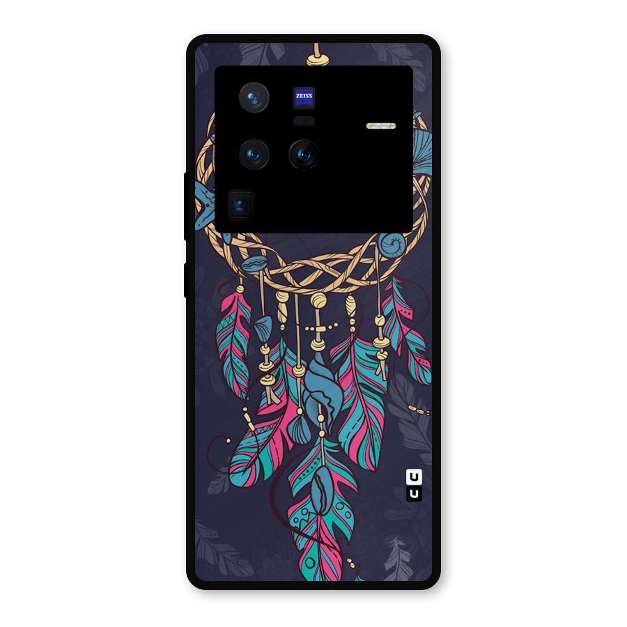 Animated Dream Catcher Metal Back Case for Vivo X80 Pro