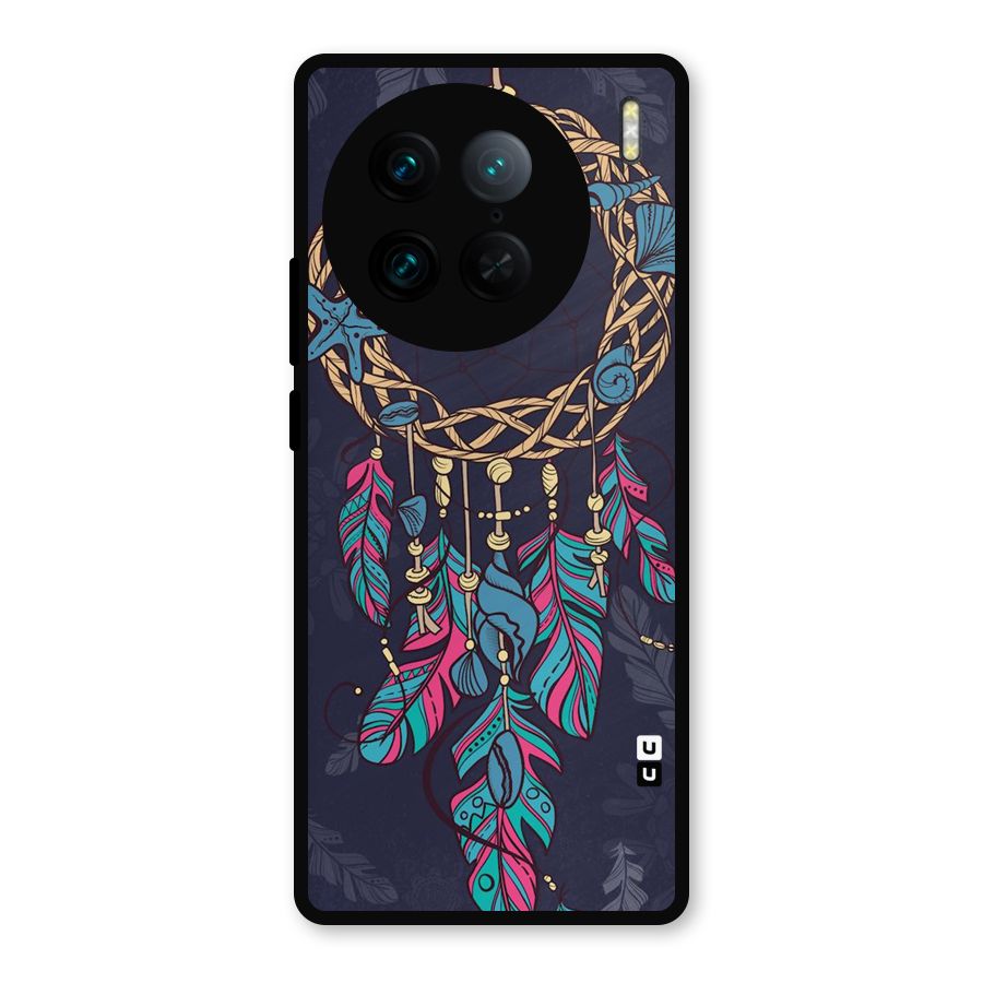 Animated Dream Catcher Metal Back Case for Vivo X90 Pro