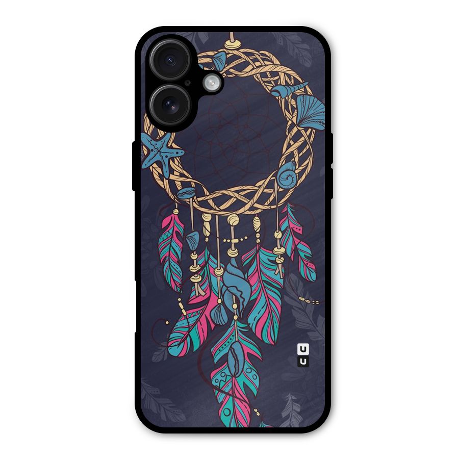 Animated Dream Catcher Metal Back Case for iPhone 16 Plus