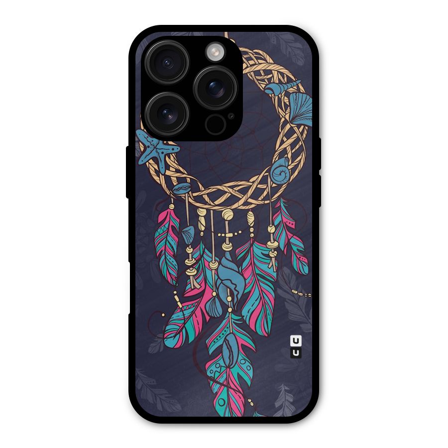 Animated Dream Catcher Metal Back Case for iPhone 16 Pro