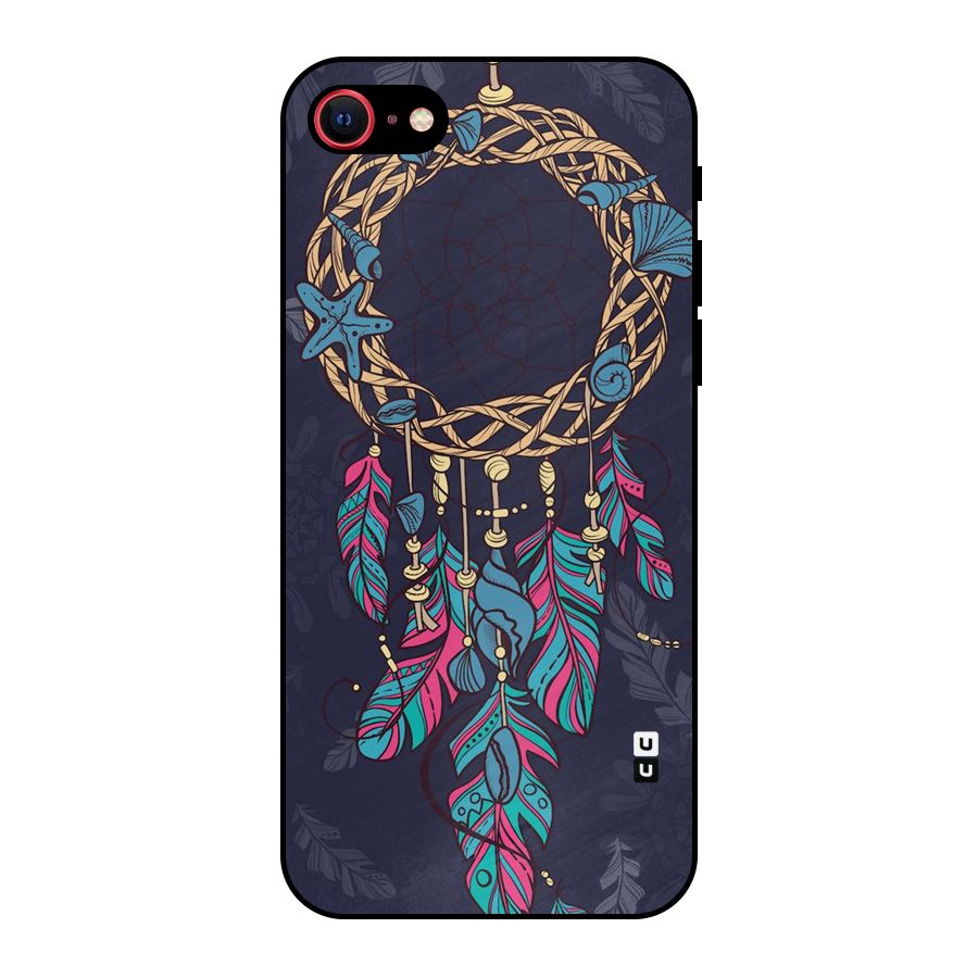 Animated Dream Catcher Metal Back Case for iPhone 8