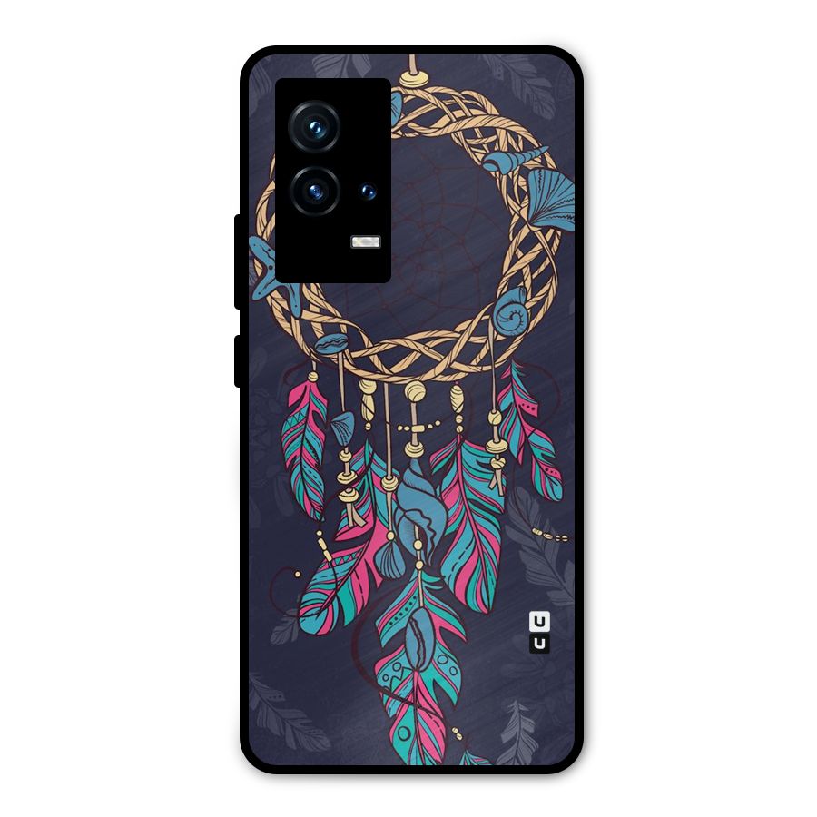 Animated Dream Catcher Metal Back Case for iQOO 9 5G