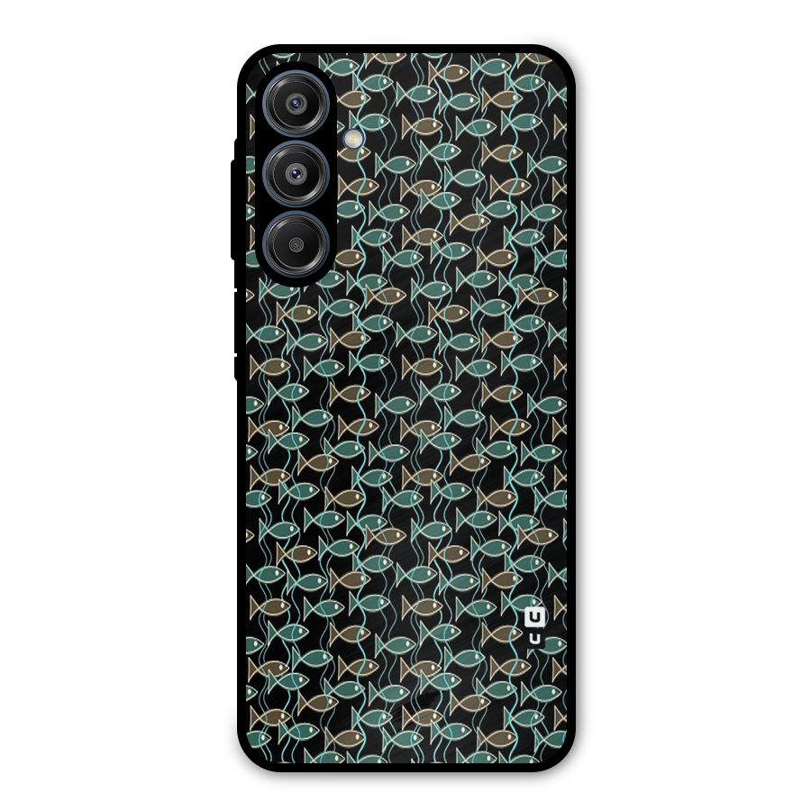 Animated Fishes Art Pattern Metal Back Case for Galaxy A16 5G