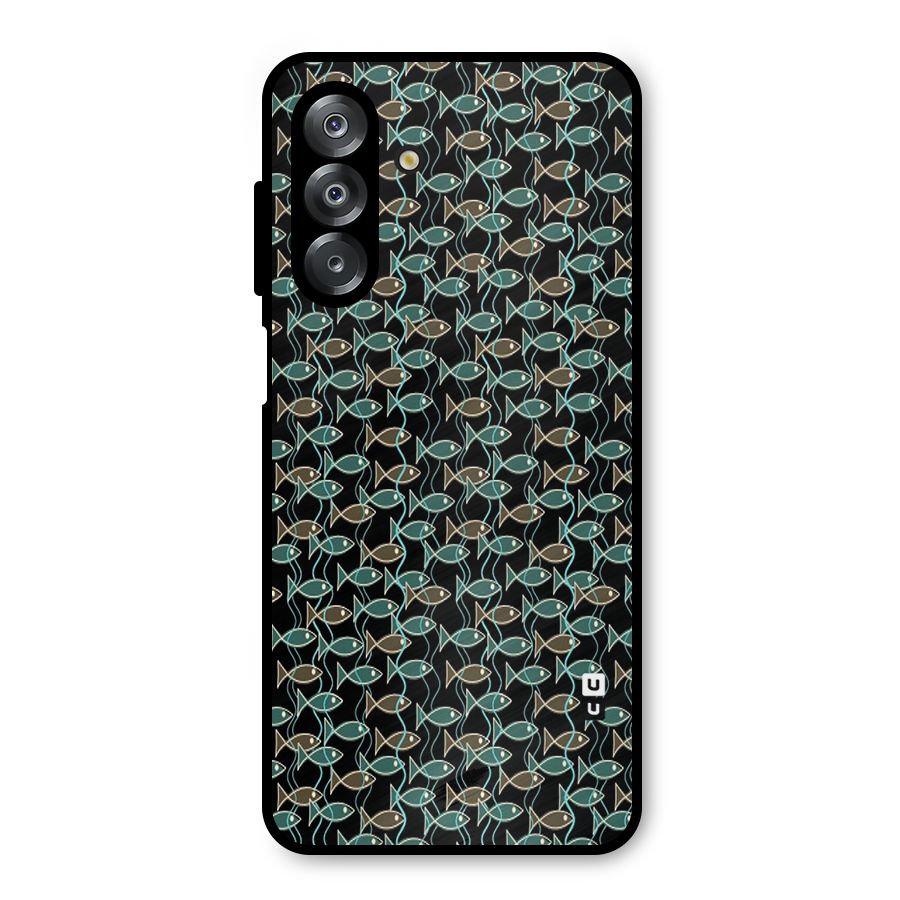Animated Fishes Art Pattern Metal Back Case for Galaxy A26
