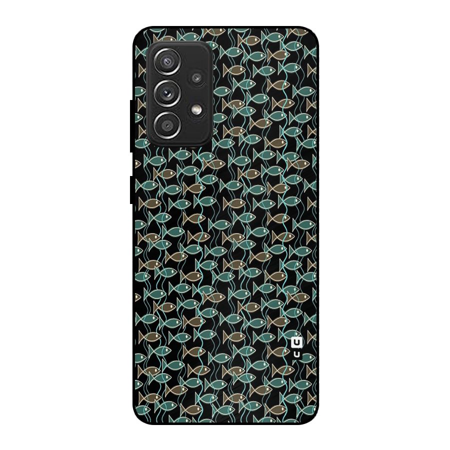 Animated Fishes Art Pattern Metal Back Case for Galaxy A52s 5G