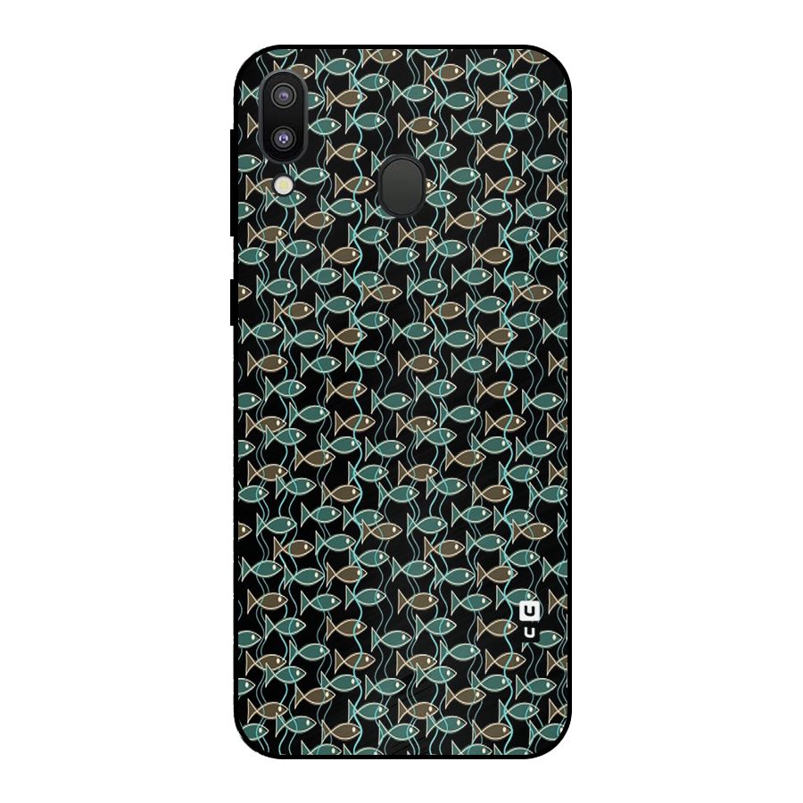 Animated Fishes Art Pattern Metal Back Case for Galaxy M20