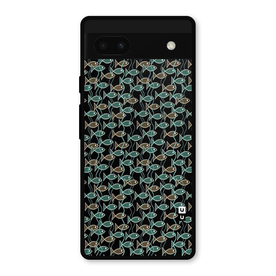 Animated Fishes Art Pattern Metal Back Case for Google Pixel 6a