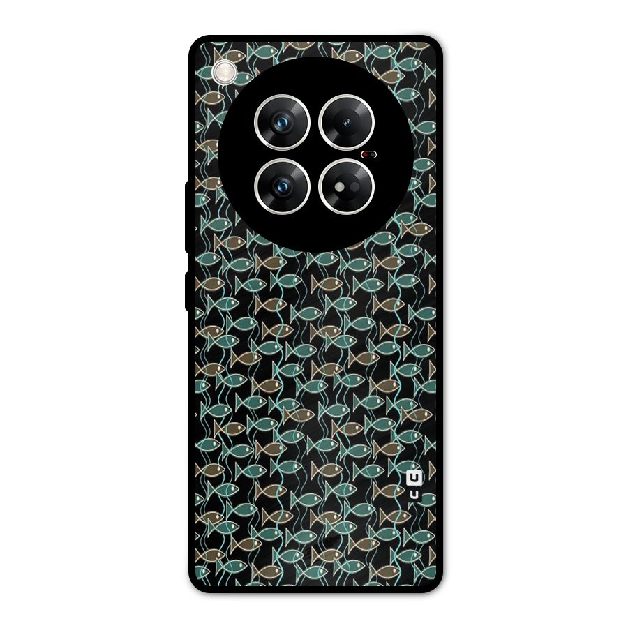Animated Fishes Art Pattern Metal Back Case for Infinix Zero 40 5G