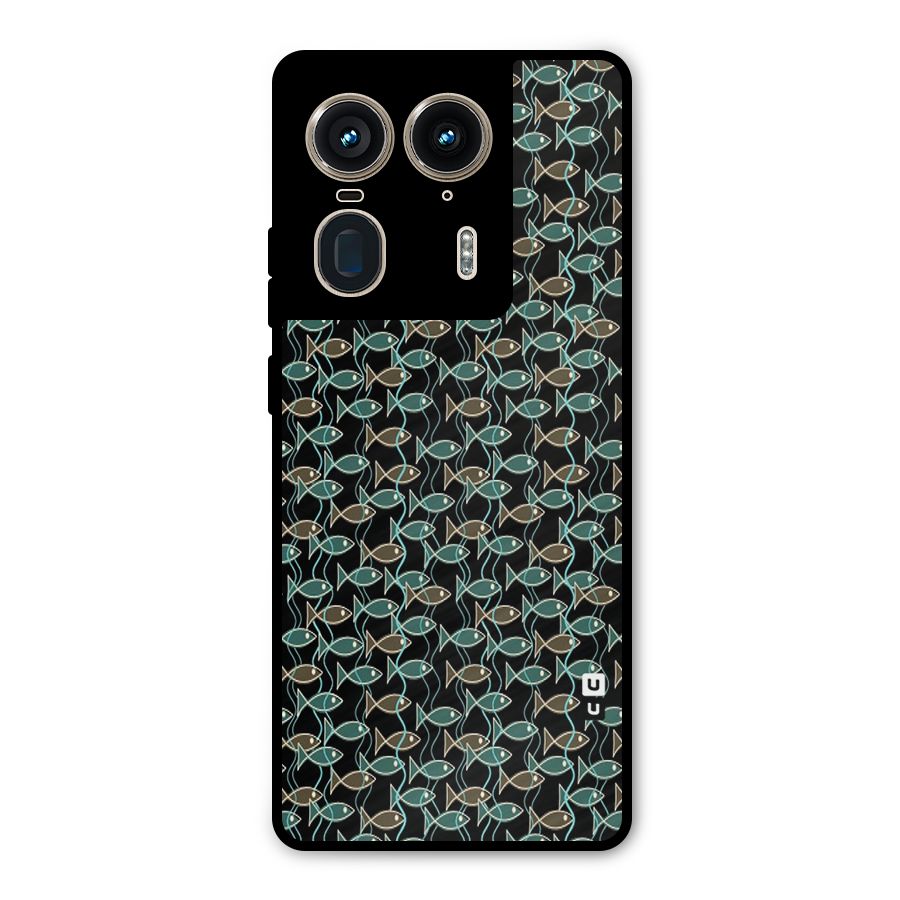 Animated Fishes Art Pattern Metal Back Case for Motorola Edge 50 Ultra