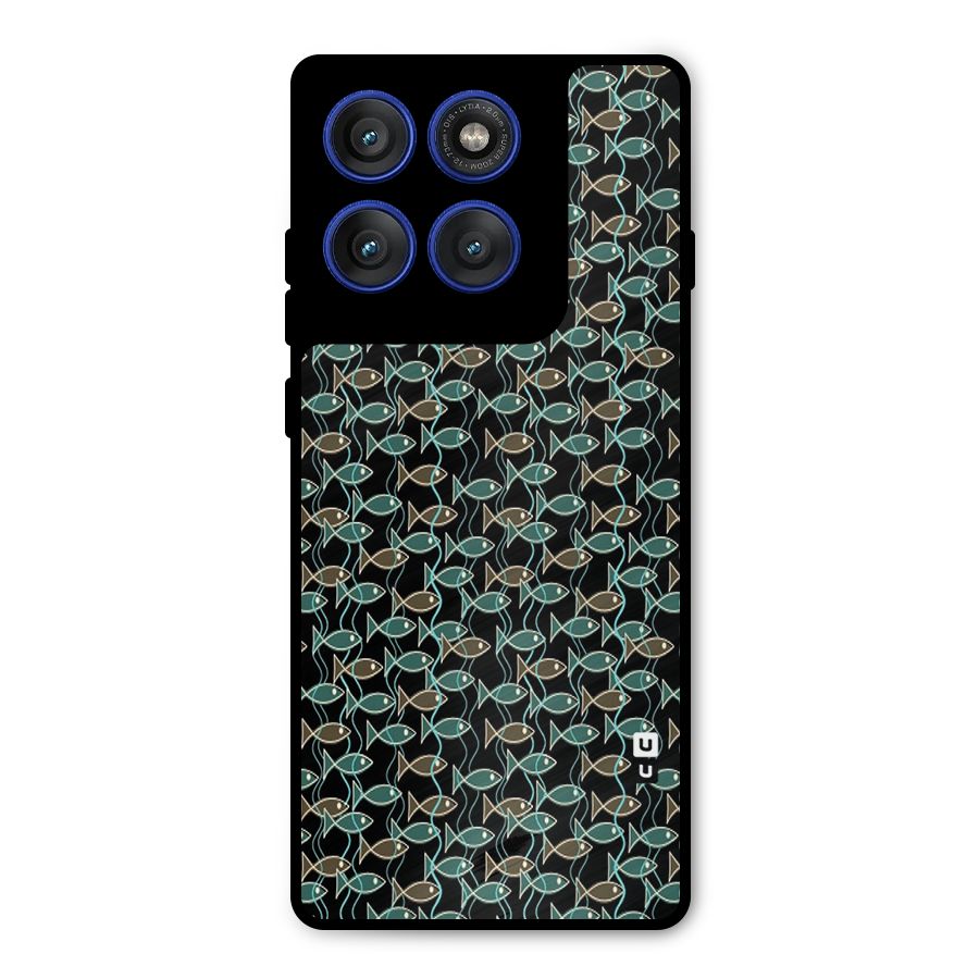 Animated Fishes Art Pattern Metal Back Case for Motorola Edge 60 Pro