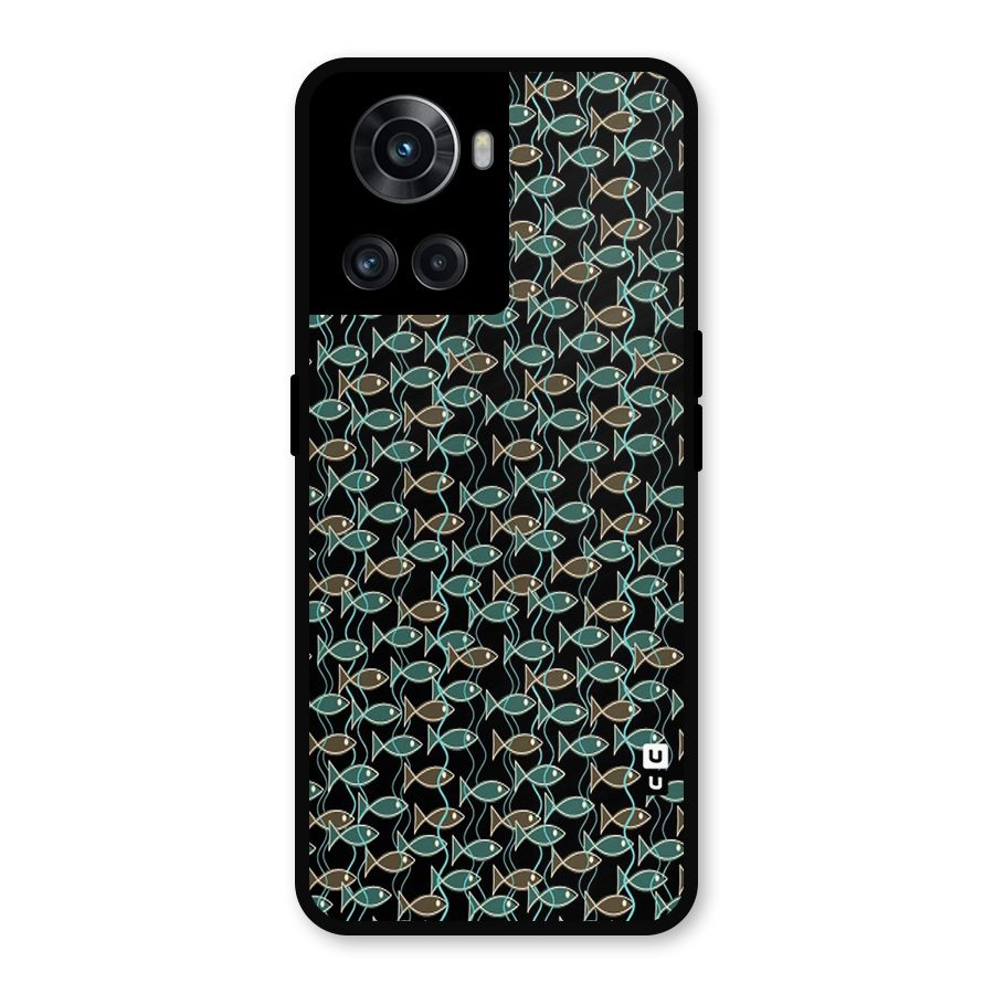 Animated Fishes Art Pattern Metal Back Case for OnePlus 10R