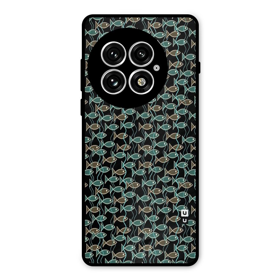 Animated Fishes Art Pattern Metal Back Case for OnePlus 13