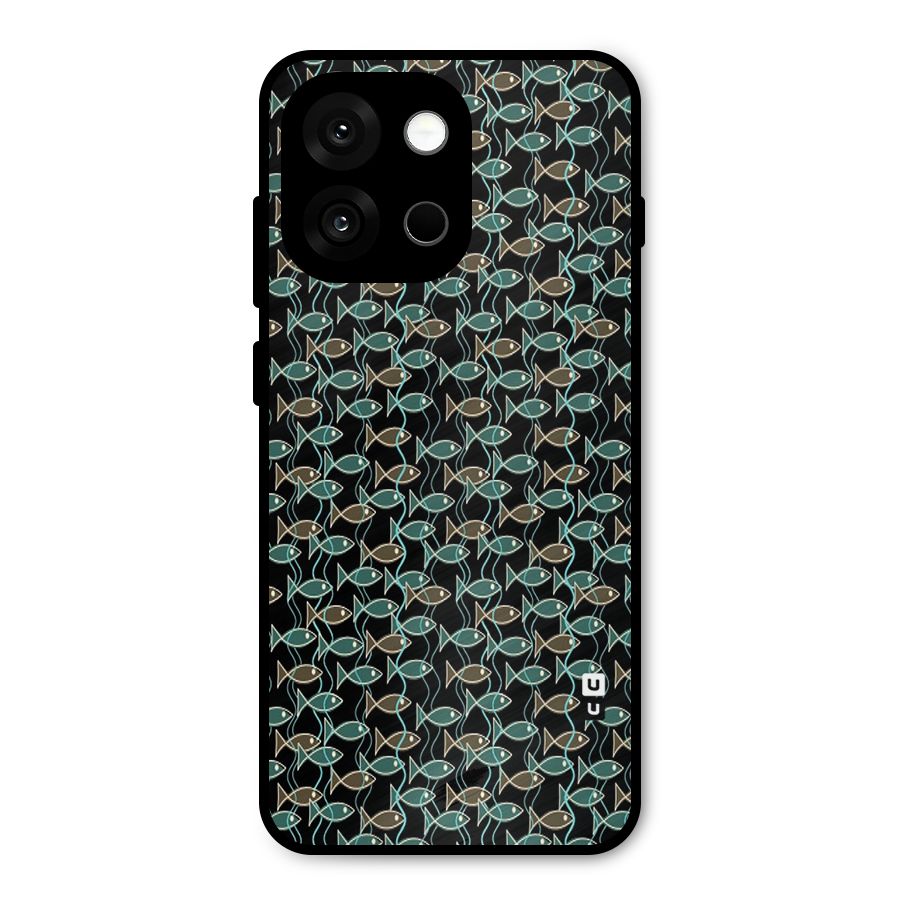 Animated Fishes Art Pattern Metal Back Case for OnePlus 13s