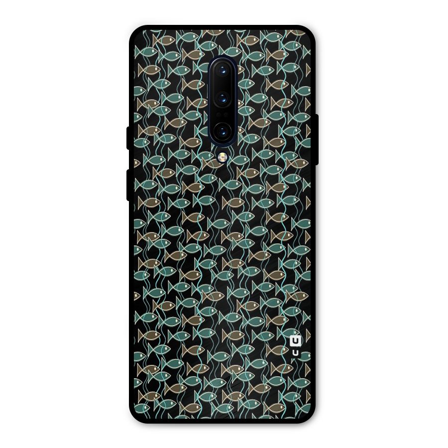Animated Fishes Art Pattern Metal Back Case for OnePlus 7 Pro