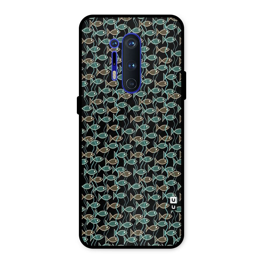 Animated Fishes Art Pattern Metal Back Case for OnePlus 8 Pro