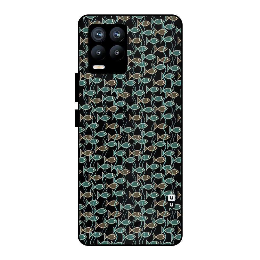 Animated Fishes Art Pattern Metal Back Case for Realme 8 Pro