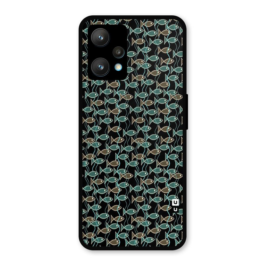 Animated Fishes Art Pattern Metal Back Case for Realme 9