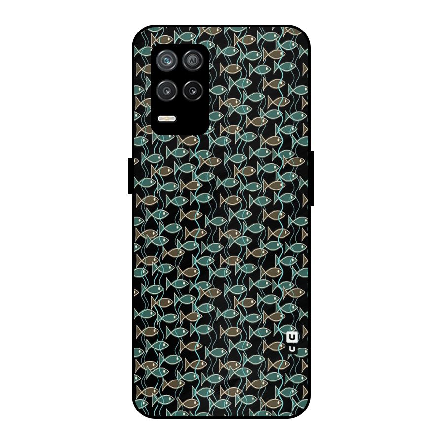 Animated Fishes Art Pattern Metal Back Case for Realme 9 5G