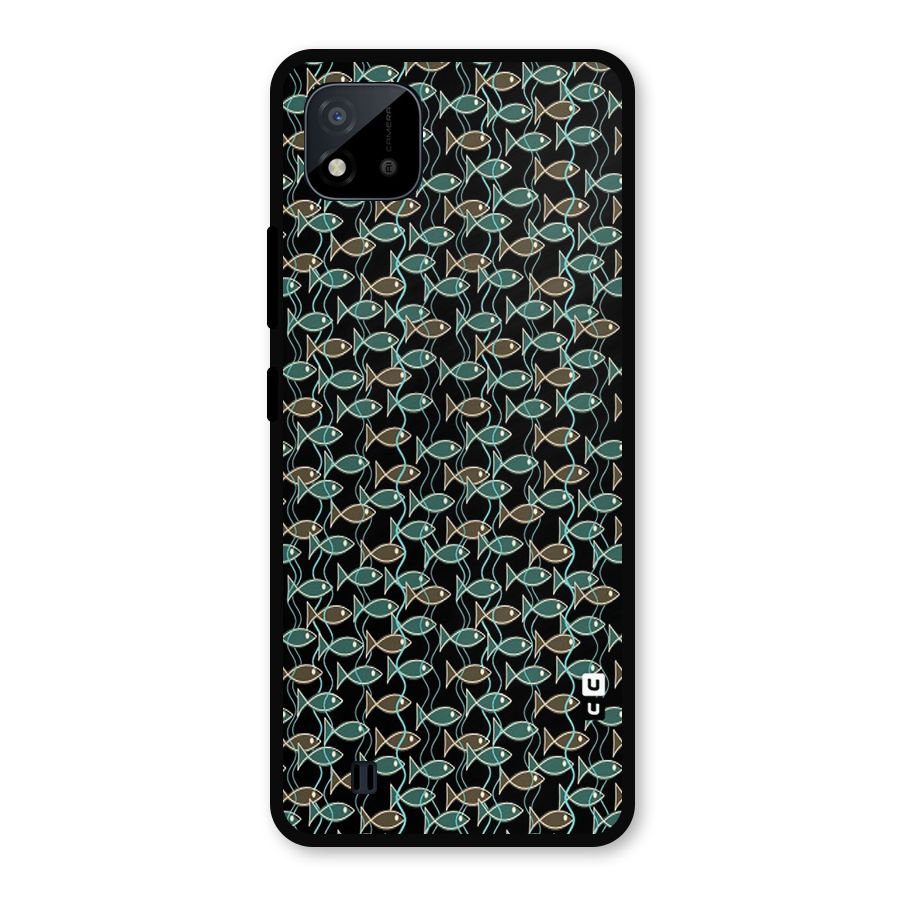 Animated Fishes Art Pattern Metal Back Case for Realme C11 2021