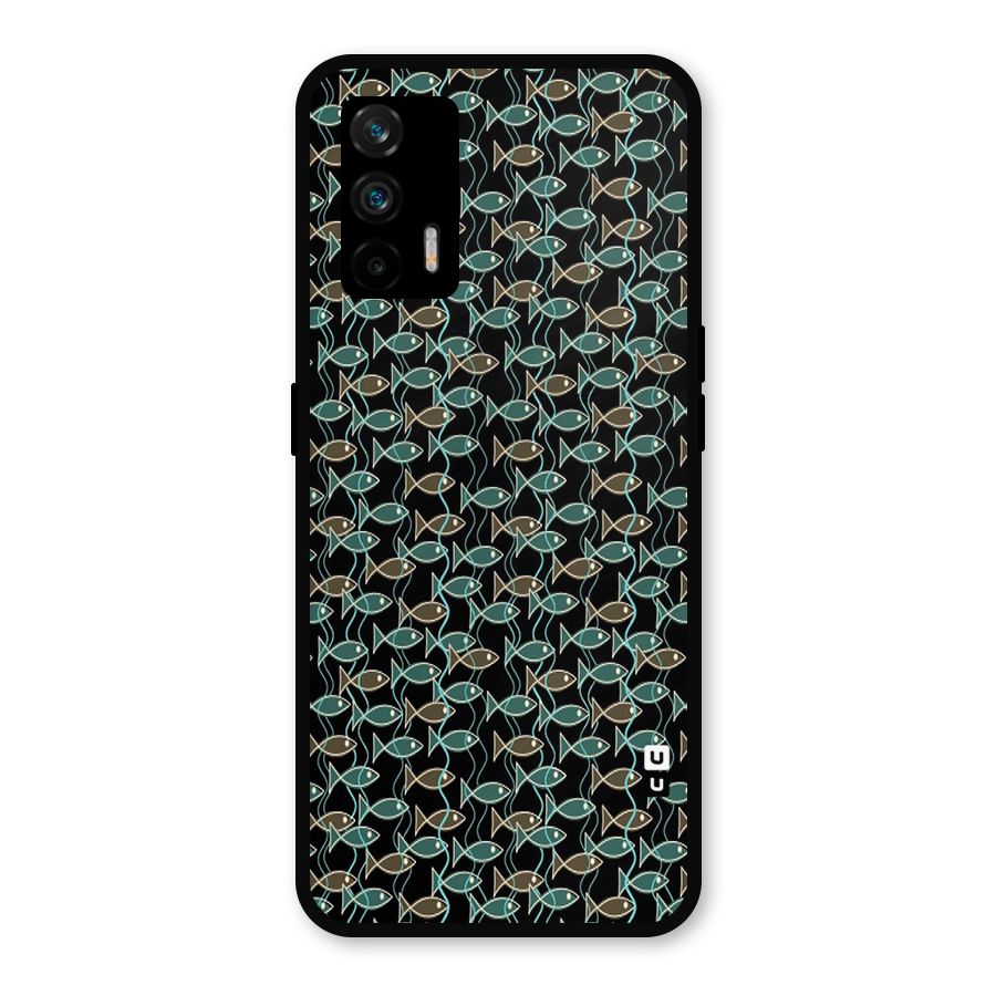 Animated Fishes Art Pattern Metal Back Case for Realme GT 5G