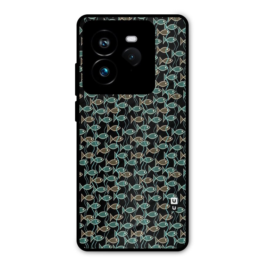 Animated Fishes Art Pattern Metal Back Case for Realme GT 7 Pro