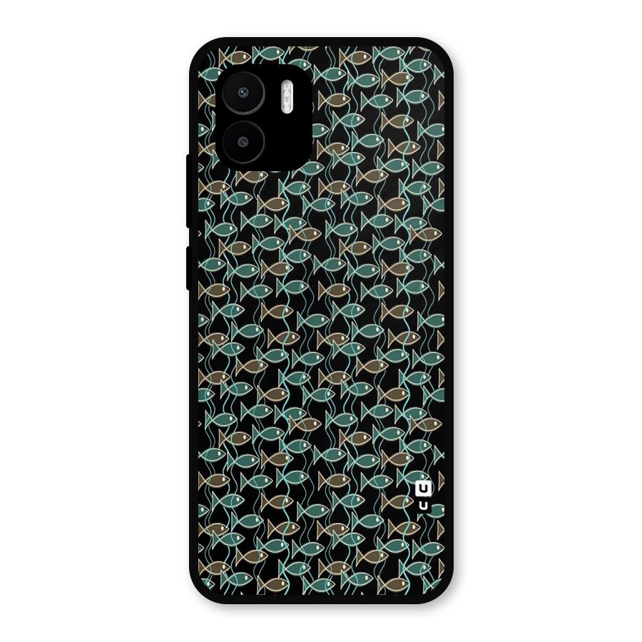 Animated Fishes Art Pattern Metal Back Case for Redmi A1