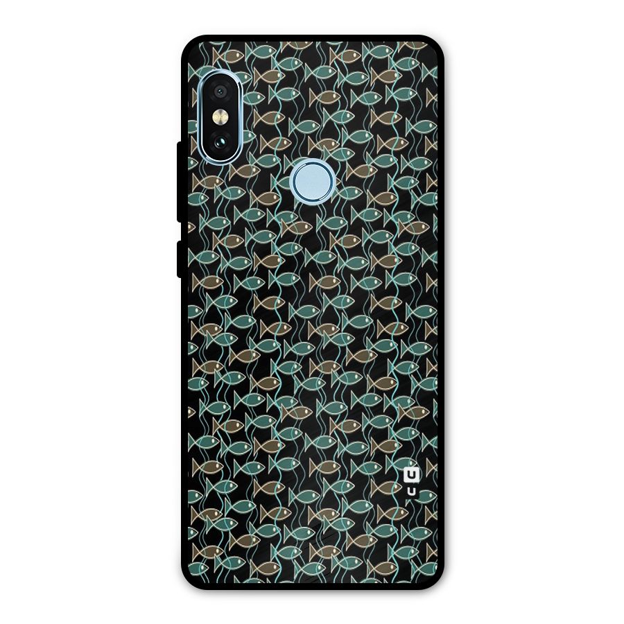 Animated Fishes Art Pattern Metal Back Case for Redmi Note 5 Pro