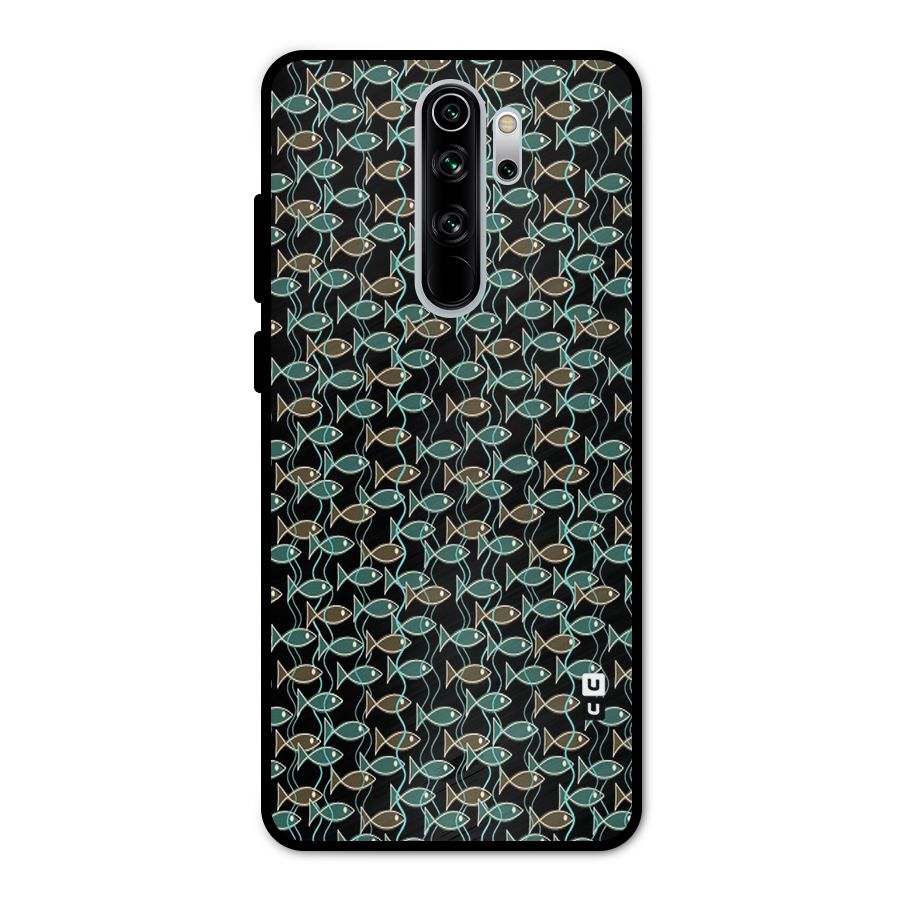 Animated Fishes Art Pattern Metal Back Case for Redmi Note 8 Pro