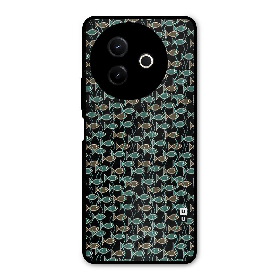 Animated Fishes Art Pattern Metal Back Case for Vivo Y39