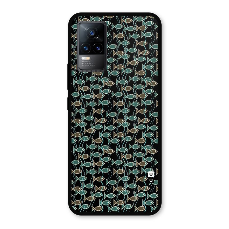 Animated Fishes Art Pattern Metal Back Case for Vivo Y73