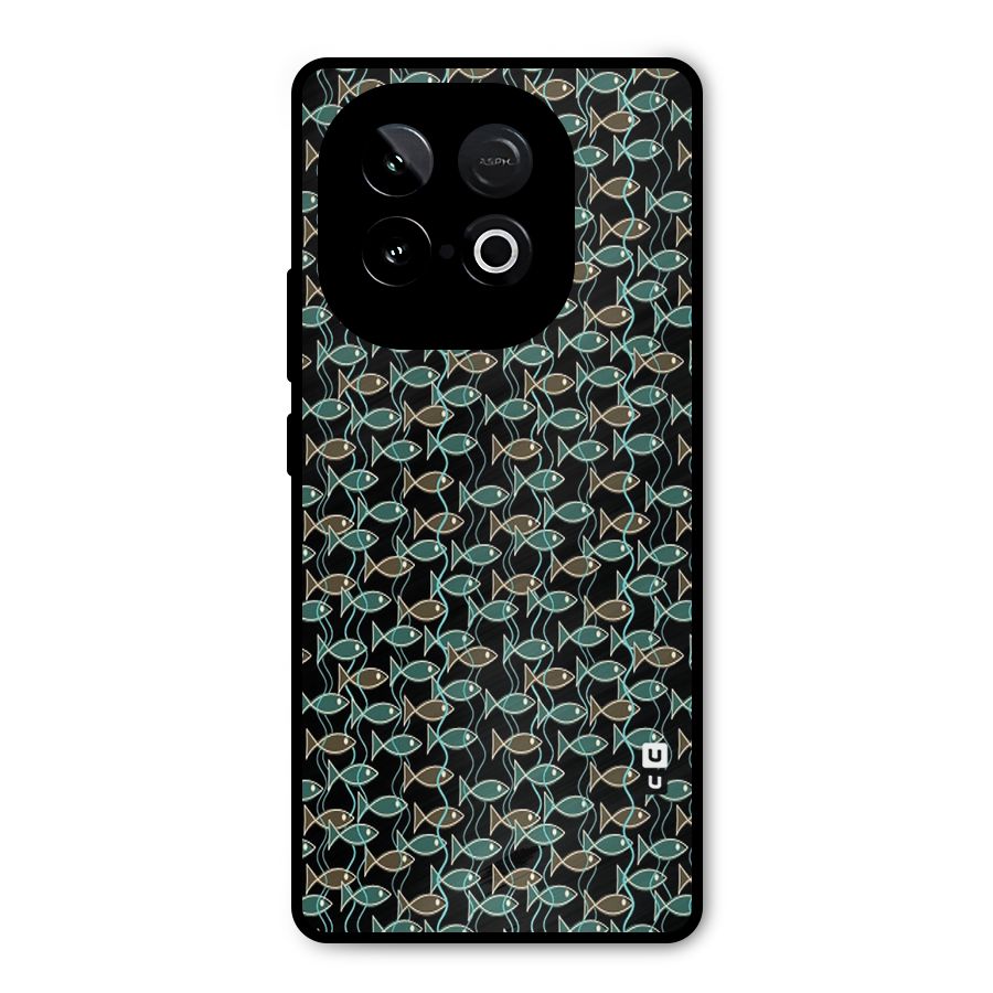 Animated Fishes Art Pattern Metal Back Case for iQOO Neo 10