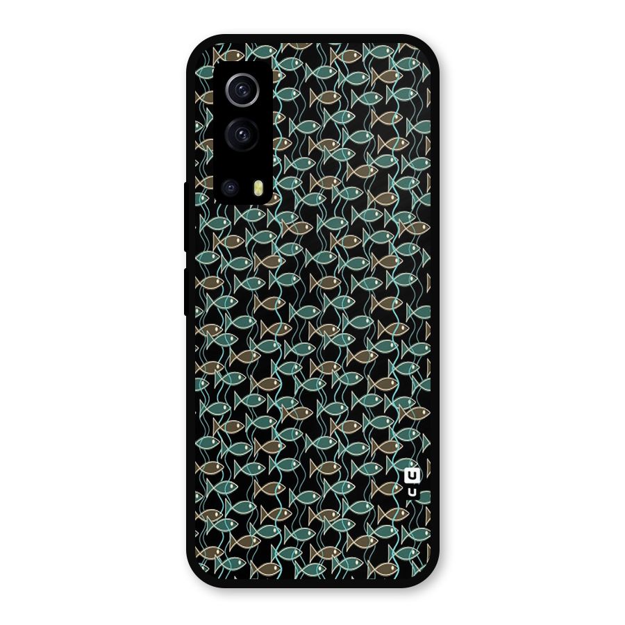 Animated Fishes Art Pattern Metal Back Case for iQOO Z3