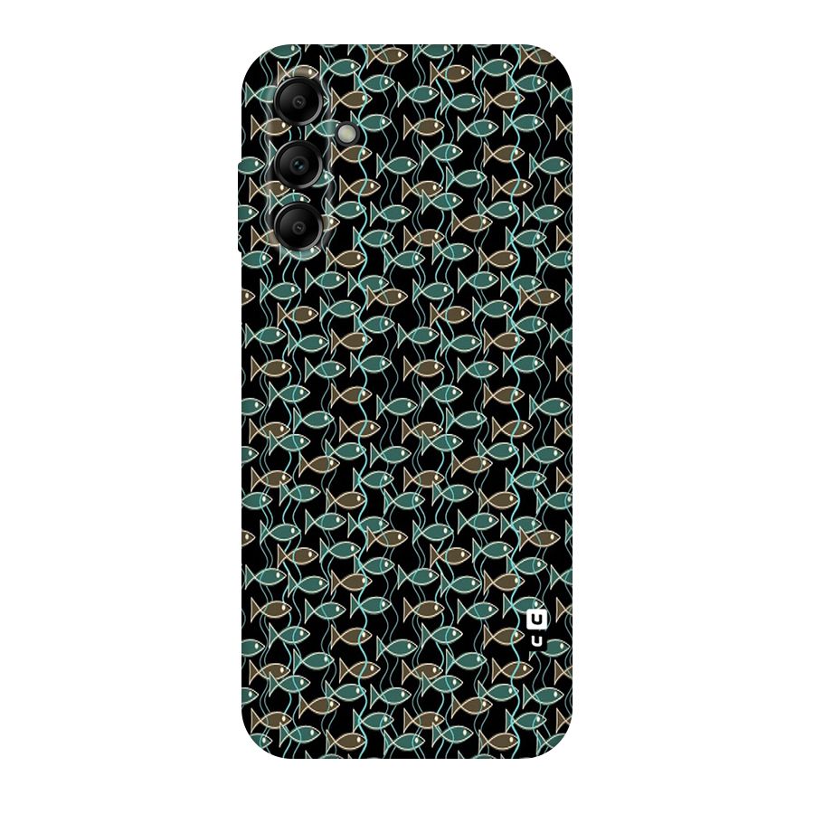 Animated Fishes Art Pattern Original Polycarbonate Back Case for Galaxy A14 5G