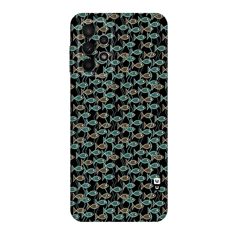 Animated Fishes Art Pattern Original Polycarbonate Back Case for Galaxy A23