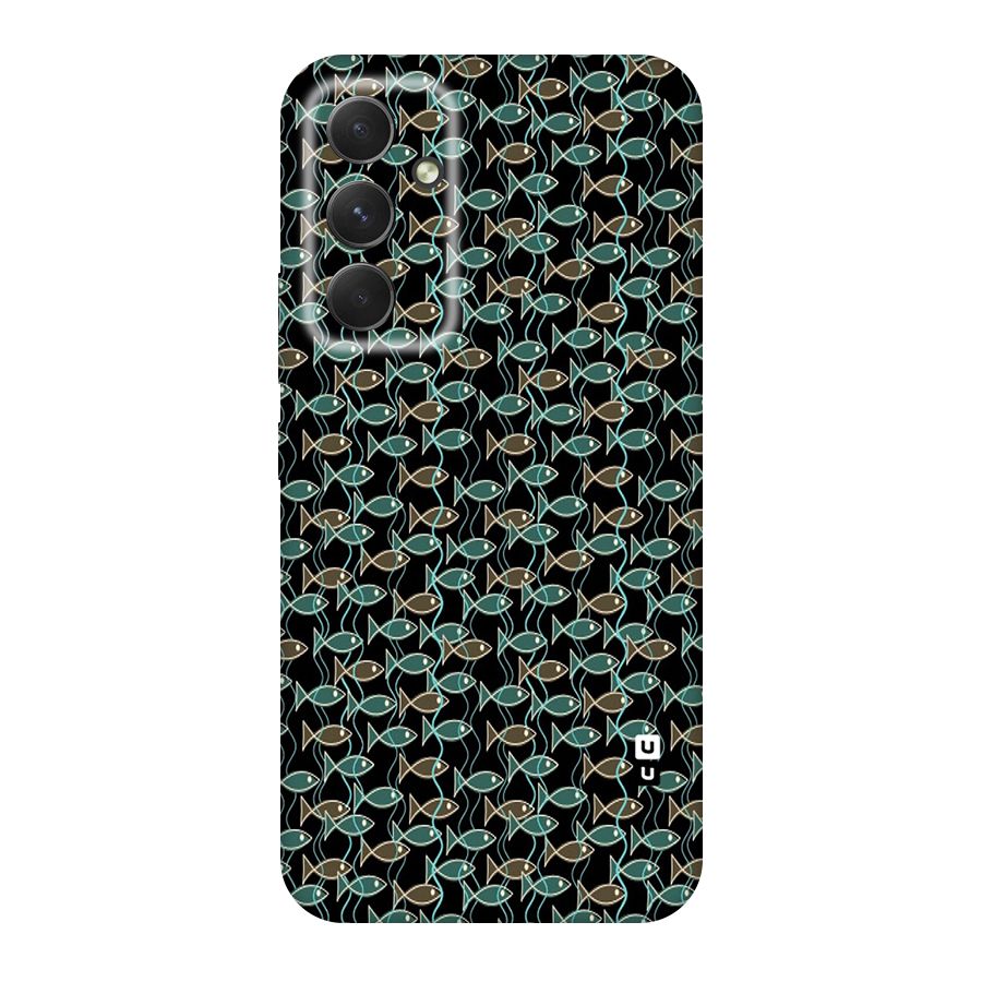 Animated Fishes Art Pattern Original Polycarbonate Back Case for Galaxy A54