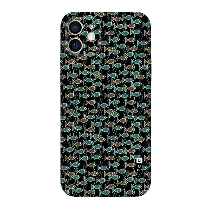 Animated Fishes Art Pattern Original Polycarbonate Back Case for iPhone 12