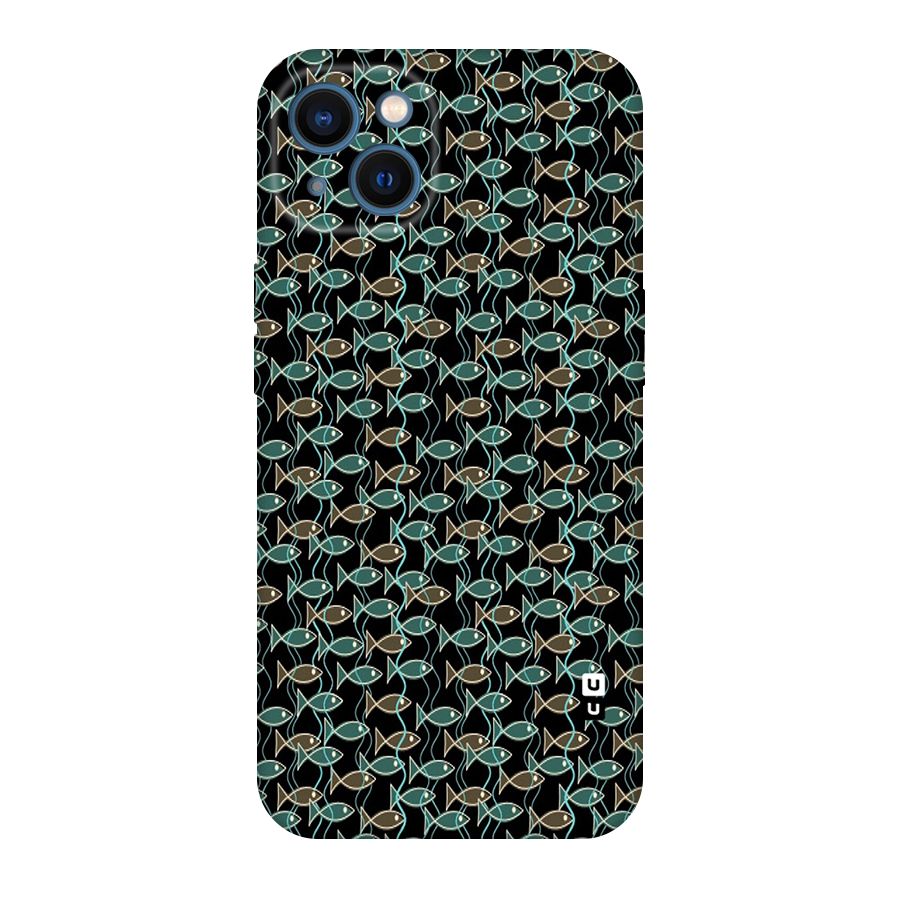 Animated Fishes Art Pattern Original Polycarbonate Back Case for iPhone 13