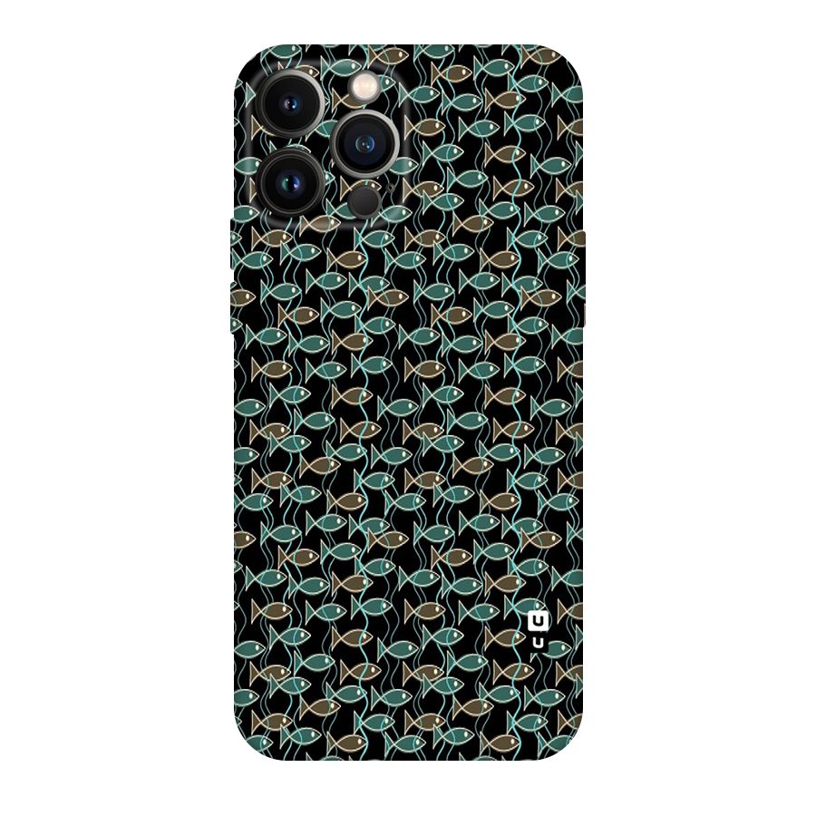 Animated Fishes Art Pattern Original Polycarbonate Back Case for iPhone 13 Pro Max