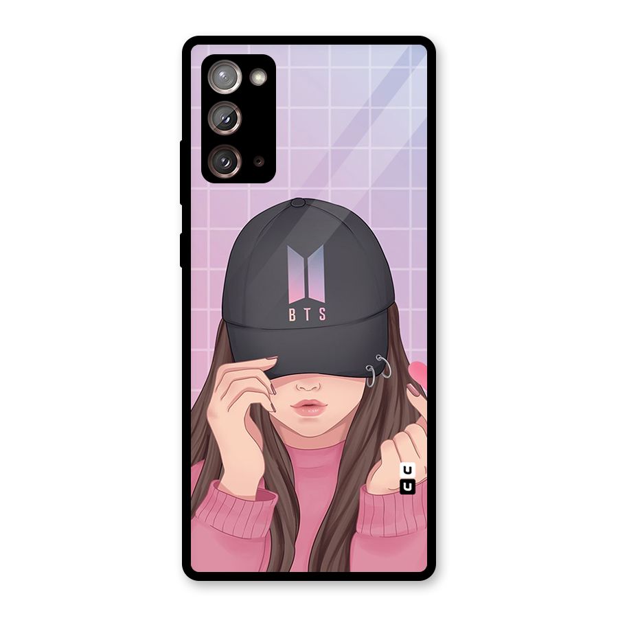 Anime Beautiful BTS Girl Glass Back Case for Galaxy Note 20